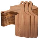 Tábua de cortar Zubebe Wood 12 peças 11x5 de nogueira com alça Tábua de cortar Zubebe Wood 12 peças 11x5 de nogueira com alça