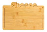Tábua De Corte Bambu Cheese Petiscos Cozinha Multiuso 25cm