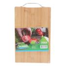 Tábua de Corte Cozinha Resistente 32x19cm Bambu Com Alça