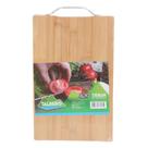Tábua de Corte Cozinha Resistente 32x19cm Bambu Com Alça