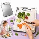 Tábua de Corte Dupla Face Inox 304 Livre De Bpa Antibacteriana Higiênica Ecológica Anfiador Fácil Limpeza Para Cortar Carnes Legumes e Cozinha Shokki