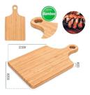 Tábua de corte em bambu natural com tratamento antifúngigo 40cm