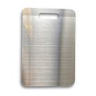 Tábua de corte em inox Profissional para Cozinha 2mm 34x23 Higiênica e Prática para o Dia a Dia Tábua de corte em inox Profissional para Cozinha 2mm 34x23 Higiênica e Prática para o Dia a Dia