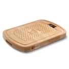 Tábua de corte HexClad Hybrid Beechwood com bandeja de aço inoxidável
