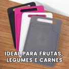 TÁBUA DE CORTE PLÁSTICA ANTIDERRAPANTE COM ALÇA Livre de BPA para Segurança e Saúde na Cozinha