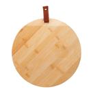 Tábua de Corte Redonda com Alça em material ecológico 28cm x 1cm Bambu - Wolff