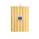 Tábua de corte retangular em bambu 34x24cm com argola para pendurar UD84