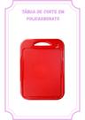 Tabua de corte Tupperware Original em policabornato Vermelho Tabua de corte Tupperware Original em policabornato Vermelho