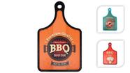 Tábua de corte vintage bbq 30x19cm para churrasco verduras legumes e decoração de área gourmet