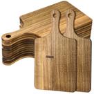 Tábua de corte Zubebe Acacia Wood 13x7cm com alça 12 peças Tábua de corte Zubebe Acacia Wood 13x7cm com alça 12 peças