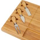 Tabua De Madeira Bambu Resistente Kit Garfo e Faquinhas 1 Peça Tabua De Madeira Bambu Resistente Kit Garfo e Faquinhas 1 Peça