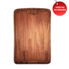 Tábua de Madeira Média 33x26cm Rústica para Churrasco, Cozinha, Carnes R118 B