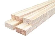 Tábua de madeira pinus natural, 4 peças, acabamento liso 3,5 x 2 x 0,80