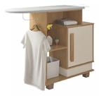 Tábua De Passar Roupa Com Gabinete Havaí Rv Móveis Cinamomo / Off White