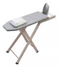 Tábua de Passar Roupa Dobrável de Madeira - Compact 2 Níveis de Altura FORRO TÉRMICO