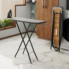 Tábua De Passar Roupa Elegante Isabella Mesa Dobrável e Portátil Suporte De Ferro