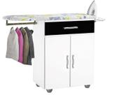 Tabua de passar roupa Gaveta 2 portas Bra / Pre + cabideiro Tabua de passar roupa Gaveta 2 portas Bra / Pre + cabideiro