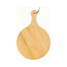 Tábua Gourmet Redonda em Bambu com Alça 38x24cm Tábua Gourmet Redonda em Bambu com Alça 38x24cm