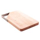 TABUA MADEIRA LIPTUS C/ALCA INOX 28x17x2cm