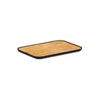 Tabua Migalheira Bambu Preto Bandeja Mesa Paes 33cm Tabua Migalheira Bambu Preto Bandeja Mesa Paes 33cm