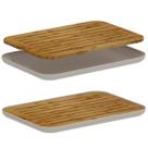 Tábua Migalheira de Bambu para Pães Bolo com Bandeja Coletora Design Moderno Minimalista para Mesa Café Bancada Cozinha Utensílio Louça