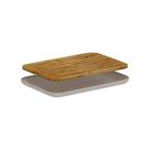 Tabua Migalheira em Bambu Lume Bege Fechado 2x23x33cm TMB3000BGF - Ou