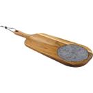 Tábua para Queijos Provence em Teca com Cabo e Pedra 48x19Cm 10239687 Tramontina