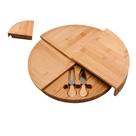 Tábua Petisqueira Queijo 3 Peças Bambu 37cm Kenya Marrom Tábua Petisqueira Queijo 3 Peças Bambu 37cm Kenya Marrom
