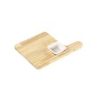 Tabua pinus para hamburguer com ramequin melanina stolf