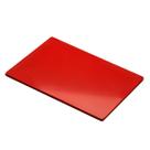 Tábua Placa Corte Profissional Cozinha Lisa 50x30cm Vermelha