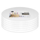 Tábuas de bolo Kootek, cartão ondulado branco redondo de 30 cm, pacote com 6