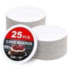 Tábuas de bolo ZENOWICK, pacote com 25 cm de papelão branco redondo