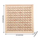 Tabuleiro de aprendizagem de matemática Toy Montessori 1-100 Numbers Hund Wood