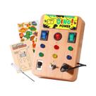 Tabuleiro De Atividades Montessori Com Luz LED Para Crianças, Brinquedo Educativo De Aprendizagem
