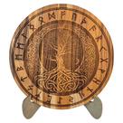 Tabuleiro De Runas Futhark Com Yggdrasil Em Madeira V2