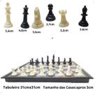 Tabuleiro De Xadrez Magnético Imã Dobrável Portátil Grande Jogo Educativo Competitivo