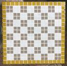 Tabuleiro em mosaico pastilha cerâmica e vidro Jogo Xadrez 40x40