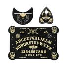 Tabuleiro Ouija De Madeira De 12 Polegadas Gravado Com Pêndulo De Divinação, Kit De Bruxaria Para Tabuleiro Ouija De Madeira De 12 Polegadas Gravado Com Pêndulo De Divinação, Kit De Bruxaria Para