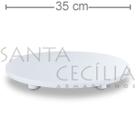 Tabuleiro para Bolo Redondo em MDF 35cm Branco Ideal para Festas e Eventos Tabuleiro para Bolo Redondo em MDF 35cm Branco Ideal para Festas e Eventos