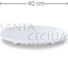 Tabuleiro para Bolo Redondo em MDF - 40 cm - Branco - Ideal para Servir Bolos e Doces Tabuleiro para Bolo Redondo em MDF - 40 cm - Branco - Ideal para Servir Bolos e Doces