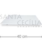 Tabuleiro para Bolo Retangular em MDF - 30 x 40 cm - Branco - Ideal para Servir Bolos e Doces