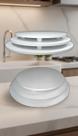 Tabuleiro Redondo em MDF Branco 45cm