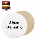 Tabuleiro Redondo Mdf 39 Cm Cakeboard Confeitaria Base Bolo