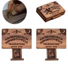 Tabuleiro Spirit em miniatura com gaveta Tabuleiro Ouija de madeira marrom