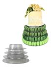 Tabuleiro Torre 4 Pisos Para Bolo e Macarons Tabuleiro Torre 4 Pisos Para Bolo e Macarons