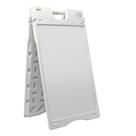 Tabuleta A-Frame Jumbl 40x66cm com protetor de sinal de PVC branco