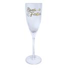Taça Acrílica Champanhe Vinho 180ml Especial Boas Festas