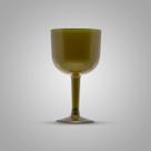 Taça Acrílica Pit-500 500ml Gin Dourada Ouro - 04 unid