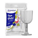 Taca acrilico 260 ml. vinho cristal c/ 4 un.