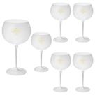Taça Acrílico 600ml Premium Taça Gin Boas Festas 6pçs